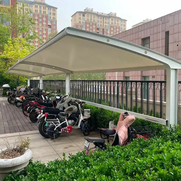 忠县膜结构电动车棚